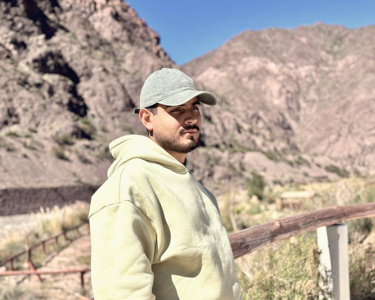 Fabio Escudero in the mountains of Mendoza